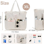 Beach Pool Bags Tote for Women Ladies Large Gym Tote Carry On Bag - Image 4
