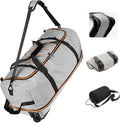Vomgomfom Wheeled Collapsible Duffel Bag, 110L-140L Expandable Checked Luggage by Vomgomfom