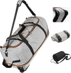 Vomgomfom Wheeled Collapsible Duffel Bag, 110L-140L Expandable Checked Luggage by Vomgomfom