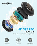 MUSICOZY Sleep Headphones Masks, Sleeping Masks Headphones Wireless Music Mask - Image 5