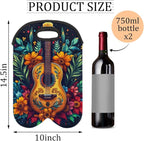 Neoprene Wine Tote, Bottle Carrier Gag Insulating Neoprene Thicker, Insulated - Image 2