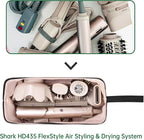 Shark Flex Style Case for Dyson Airwrap Hair Dryer Brush Revlon Hair Tools Travel Bag Carrying Case Flat Curling Iron Organizer (Black)