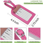 Passport Holder With Luggage Tag Cover Wallet RFID Blocking Leather Case Travel - Image 3