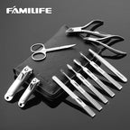 Manicure Kit, FAMILIFE Professional Manicure Set Nail Kit, 11 in 1 Stainless - Image 2