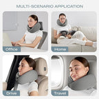 Skechers Men's Memory Foam Neck Pillow, Comfortable & Breathable Travel Pillow - Image 7