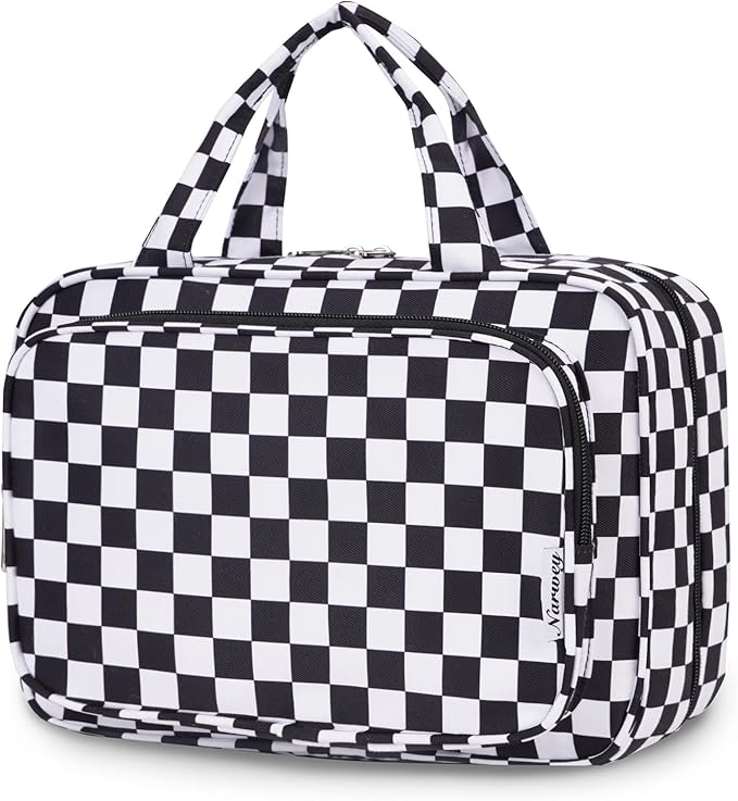 Narwey Travel Toiletry Bag for Women Large Hanging Makeup Bag Organizer by Narwey
