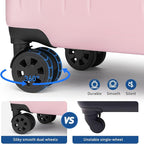 KYME Suitcase Hardshell With Double Spinner Wheels, PC+ABS TSA Lock Travel - Image 9