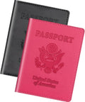 Passport Holder 2Pcs, Passport Cover Wallet Case by WelcometoHerain