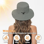 Sun Hats for Women Bucket Hat UV Protection Fishing Hat Wide Brim Safari Hats 2 - Image 5