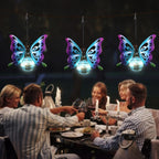 2 Pack Butterfly Solar Outdoor Hanging Lantern Creative Small Sculpture Lights - Image 2