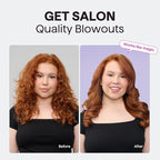 Wavytalk Updated Version Thermal Brush for Blowout Look, Blowout Express 1.5 Inch Ionic Thermal Round Brush Makes Hair Smoother Get Natural Curls, Dual Voltage, Easy to Use