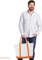 CB STATION Medium Classic Canvas Tote Bag - Image 5