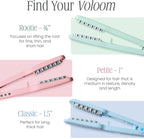 VOLOOM Classic 1-1/2” Inch Professional Volumizing Ceramic Flat Iron - Hair Volumizer & Styling Tool with Adjustable Temp & Auto Shut-Off for Lasting Volume for Thicker Hair - Heat Resistant Case