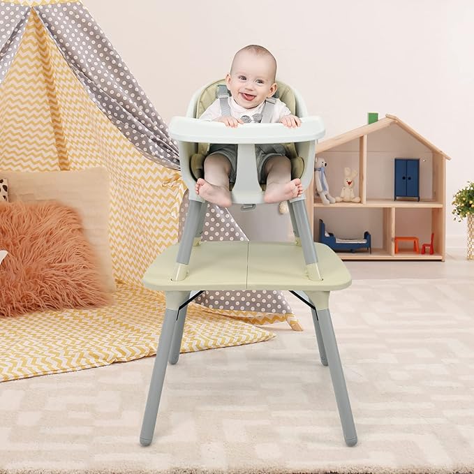 HONEY JOY 5-in-1 High Chair, Convertible Highchair - Image 6