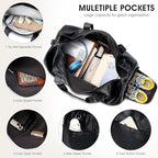 Wogarl 3PCS Leather Weekender Bag - Image 4