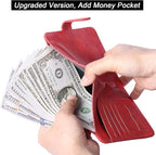 Airtag Passport Holder Cover Wallet Travel Essentials Leather Rfid Blocking - Image 5