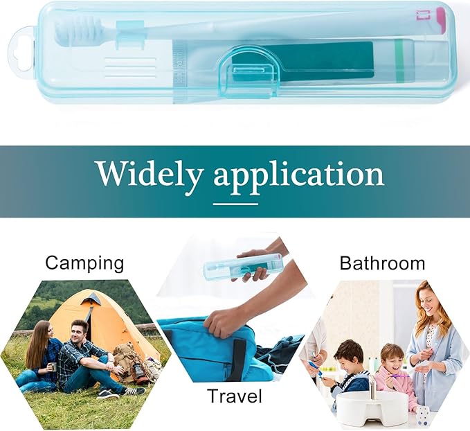 Toothbrush Case Holder 2 Pack, 7.87 x 1.85 x 1.18” - Image 4