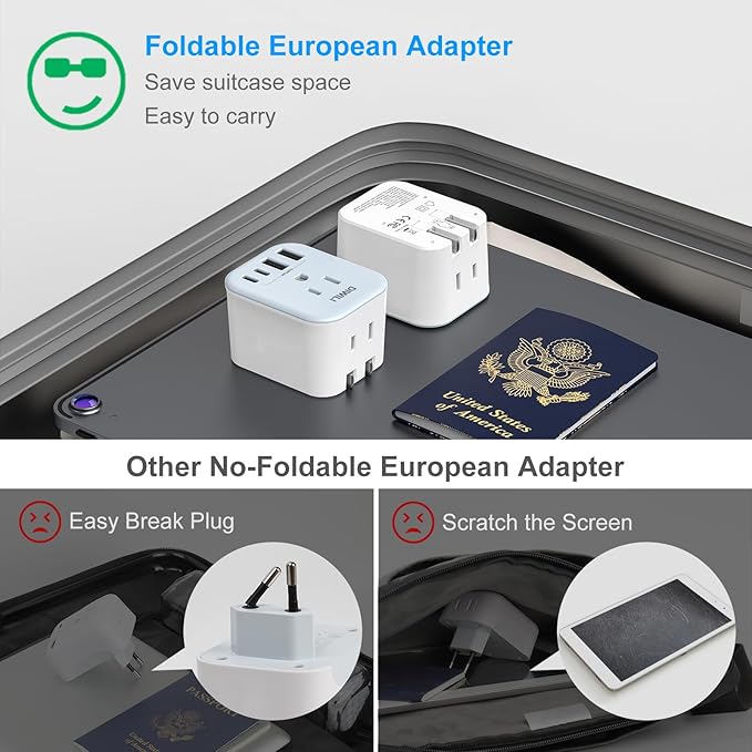 Australia Travel Plug Adapter, Foldable Power Adapter - Image 6