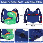 Toddler Harness Leash with Anti Lost Wrist Link, Accmor Cute Dinosaur Kids - Image 2