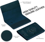 BIAOTIE Premium Leather Passport Holder Covers, Rfid Travel Wallet Passport - Image 2