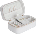 Small Jewelry Travel Case For Womens Small Rectangle PU Leather Jewelry Box by Betvivsmalltraveljewelrycase