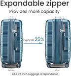 Campfun Luggage 4 Piece Sets, Expandable Carry On Luggage Set Hardshell PP - Image 3