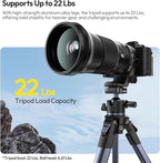 ULANZI Ombra ⅡCamera Tripod 61.5 Inch, 360° Ball Head Travel Tripod Stand - Image 3