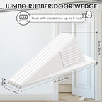 Frienda 8 Pcs Jumbo Door Stoppers Heavy Duty Door Stopper Tall up to 2inch Tall - Image 2