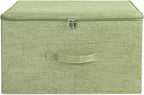ANMINY 3PCS Storage Bins with Zipper Lids 36 Qt Lidded Fabric Storage Boxes - Image 2