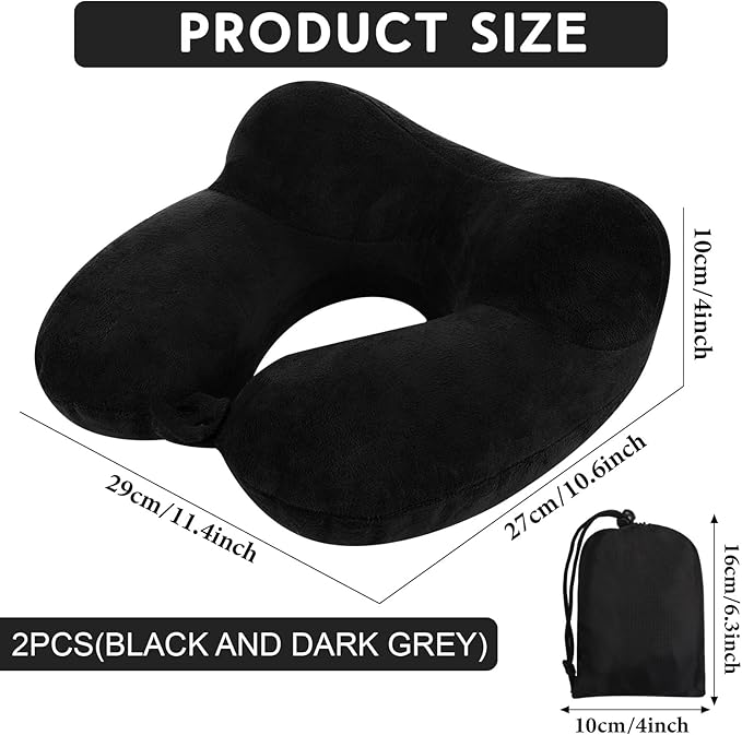 Sintuff 2 Pack Inflatable Travel Pillow - Image 2