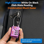 Forge TSA Approved Luggage Locks, Re-settable Combination - Image 4