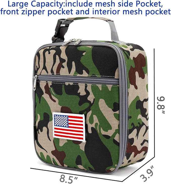FlowFly Kids Lunch box Insulated Soft Bag Mini Cooler Back to School Thermal - Image 4
