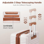 SHOWKOO Luggage Sets 3 Piece Hardside Expandable Suitcase - Image 6