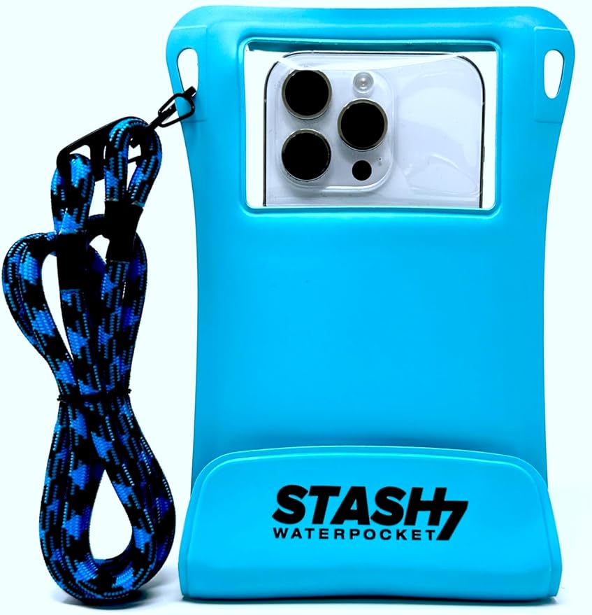Waterproof Phone Pouch w/Long Lanyard | IPX8 Adventure Grade Cellphone Dry Bag by Stash7