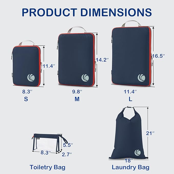 Cipway Compression Packing Cubes, Ultralight Luggage Organizer Bags - Image 4