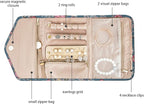 BAGSMART Travel Jewellery Organiser Roll Foldable Jewelry Case - Image 3