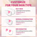dewyhour Pink Collagen Capsule Face Cream, Lightweight Face Moisturizer, Smoothing & Firming, Brightening Glow, Improves Appearance of Uneven Tone, Korean Skincare, For Dry Skin