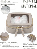 Popvibe Clear Makeup Bag Travel Cosmetic Case Transparent Toiletry Bag - Image 2