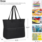 LEDAOU Large Beach Tote Bag Women Waterproof Sandproof Zipper Beach Tote Bag - Image 8