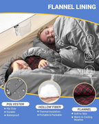 KingCamp Sleeping Bag for Adults, Cold Weather & Warm Extra Wide Big & Tall XL - Image 3