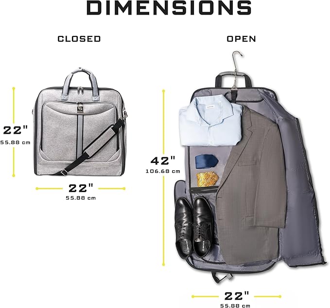 Premium Suit Garment Bag Carry On - Image 3