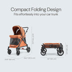 Familidoo Q1 Multi-Use Kids Wagon Stroller – Foldable, Lightweight & All-Terrain - Image 6