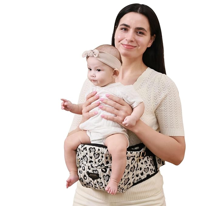 Sunveno Hip Baby Carrier with Seat, Ergonomic Baby Hip Carrier, Front-Facing - Image 9