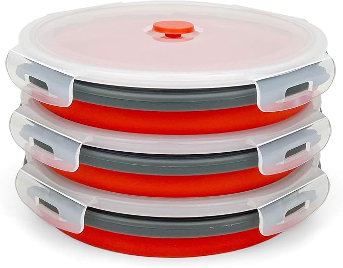 CARTINTS 1200ml Large Collapsible Meal Prep Containers, Reusable Silicone Food by CARTINTS