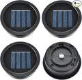 ELUTENG Solar Light Replacement Top 4 Pack LED Solar Lantern Light Lids Outdoor by ELUTENG