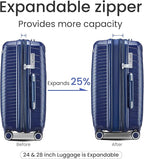 Campfun Luggage 4 Piece Sets, Expandable Carry On Luggage Set Hardshell PP - Image 3