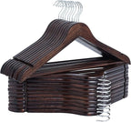 StorageWorks Wooden Hangers 20 Pack, Wood Coat Hanger by StorageWorks