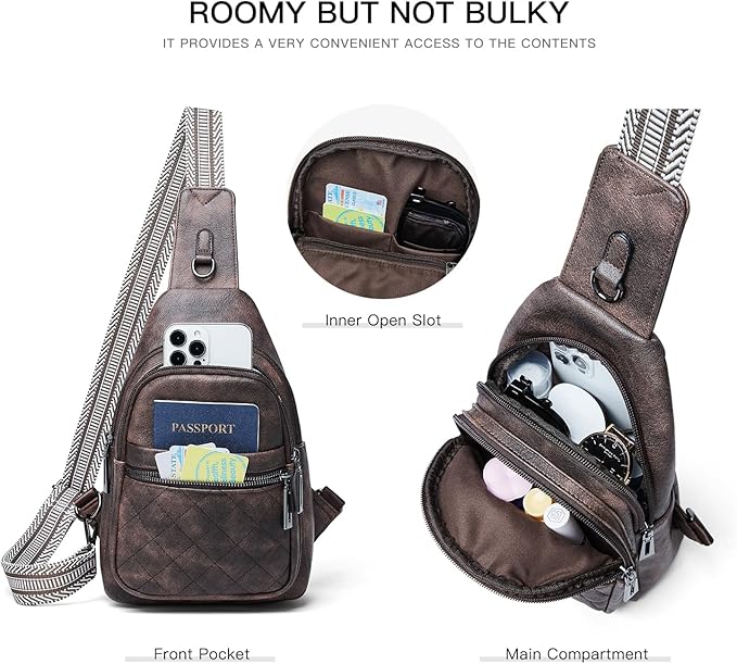 Sling Bag For Women Fanny Pack Crossbody Travel Shoulder Belt Bags Tote - Image 4
