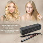 Corioliss C3 Hair Straightener Flat Iron Professional for Hair Titanium Plates Control Temperature Women (Black Copper Soft Touch)