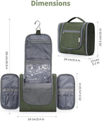 Narwey Hanging Toiletry Bag for Women Travel Makeup Bag Organizer Toiletries - Image 5